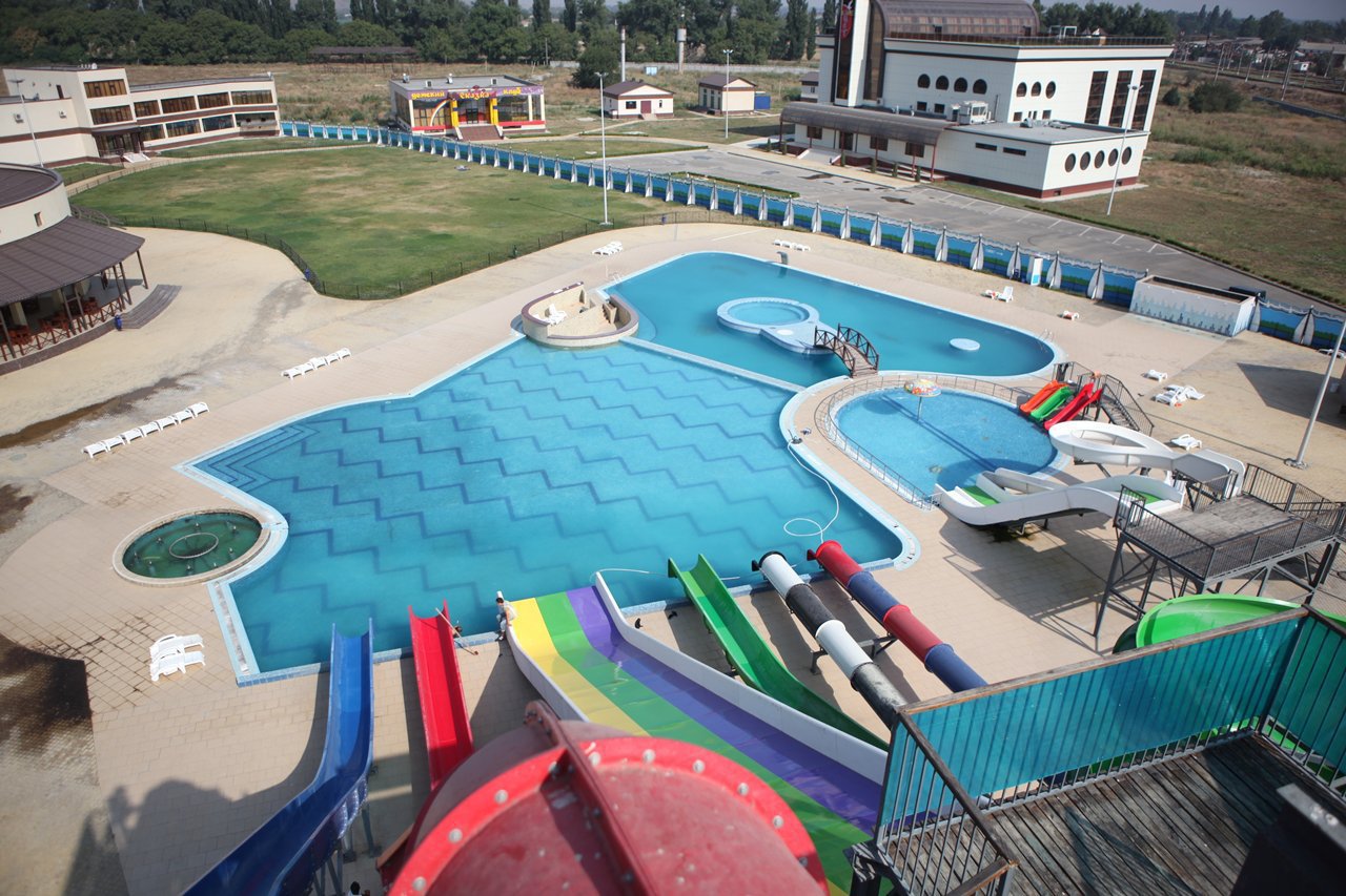 Аквапарк оздоровительно-развлекательного комплекса им. З.Кадырова. Гудермес. Чечня
